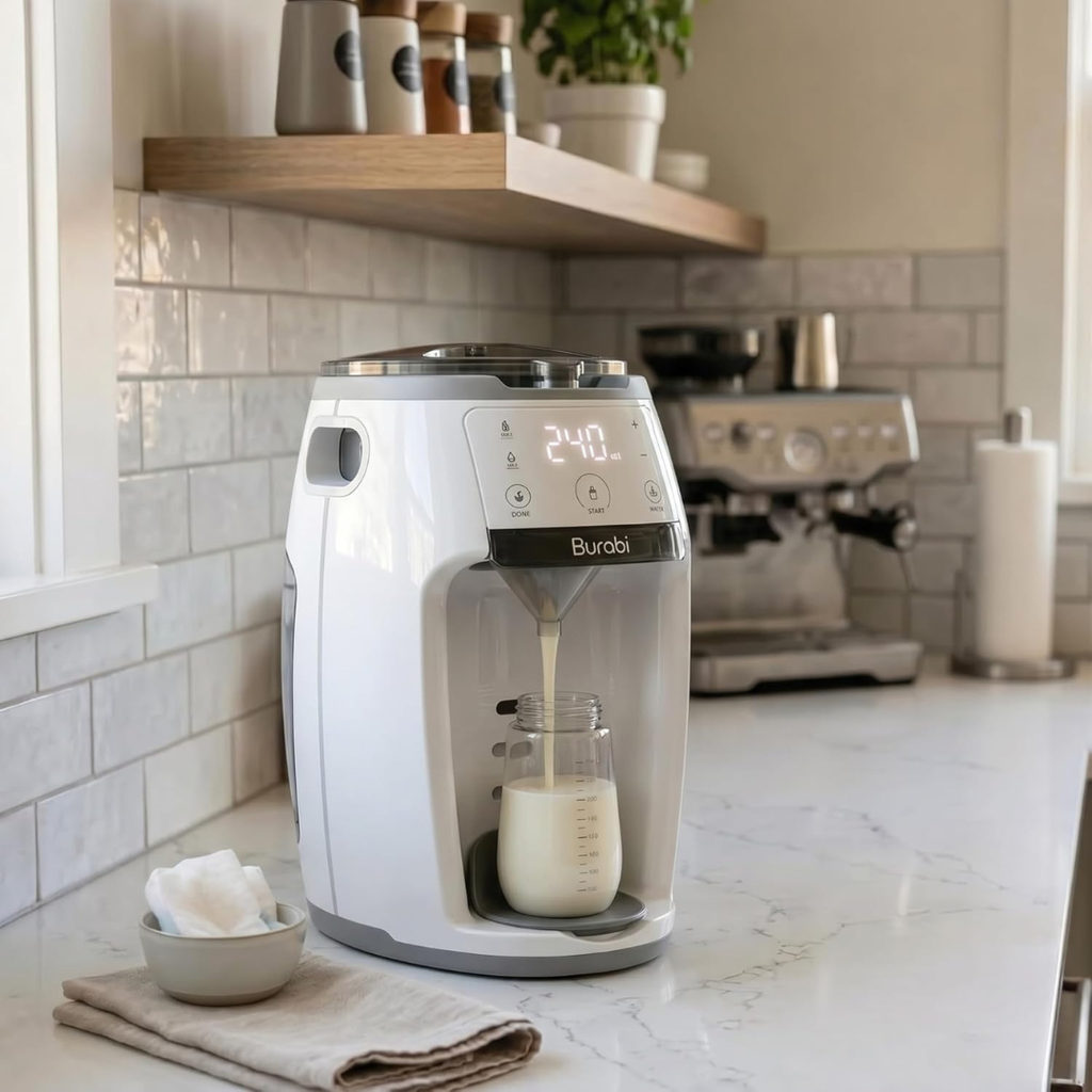 Preparador de Biberones Automático y Dosificador de Fórmula/Leche en Polvo | Máquina para hacer Biberones