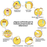 Preparador de Biberones Automático y Dosificador de Fórmula/Leche en Polvo | Máquina para hacer Biberones